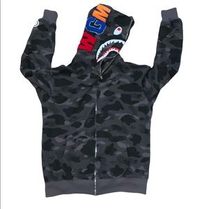 Grey/Black Bape Hoodie/Jacket